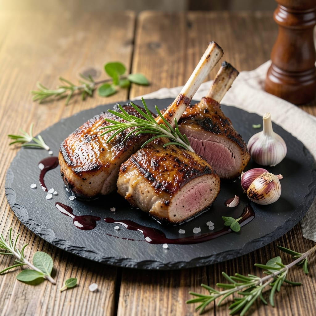 Best Grilled Pork Chops Recipe on Gas Grill: Charred Crust with Juicy Pink Hearts