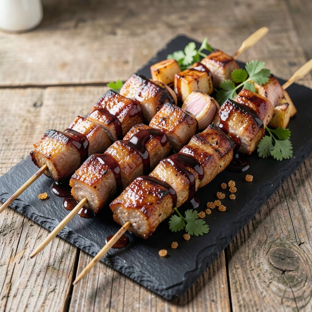 BBQ Pork Kabobs Recipe: Charred Edges and Smoky Sweet Skewers