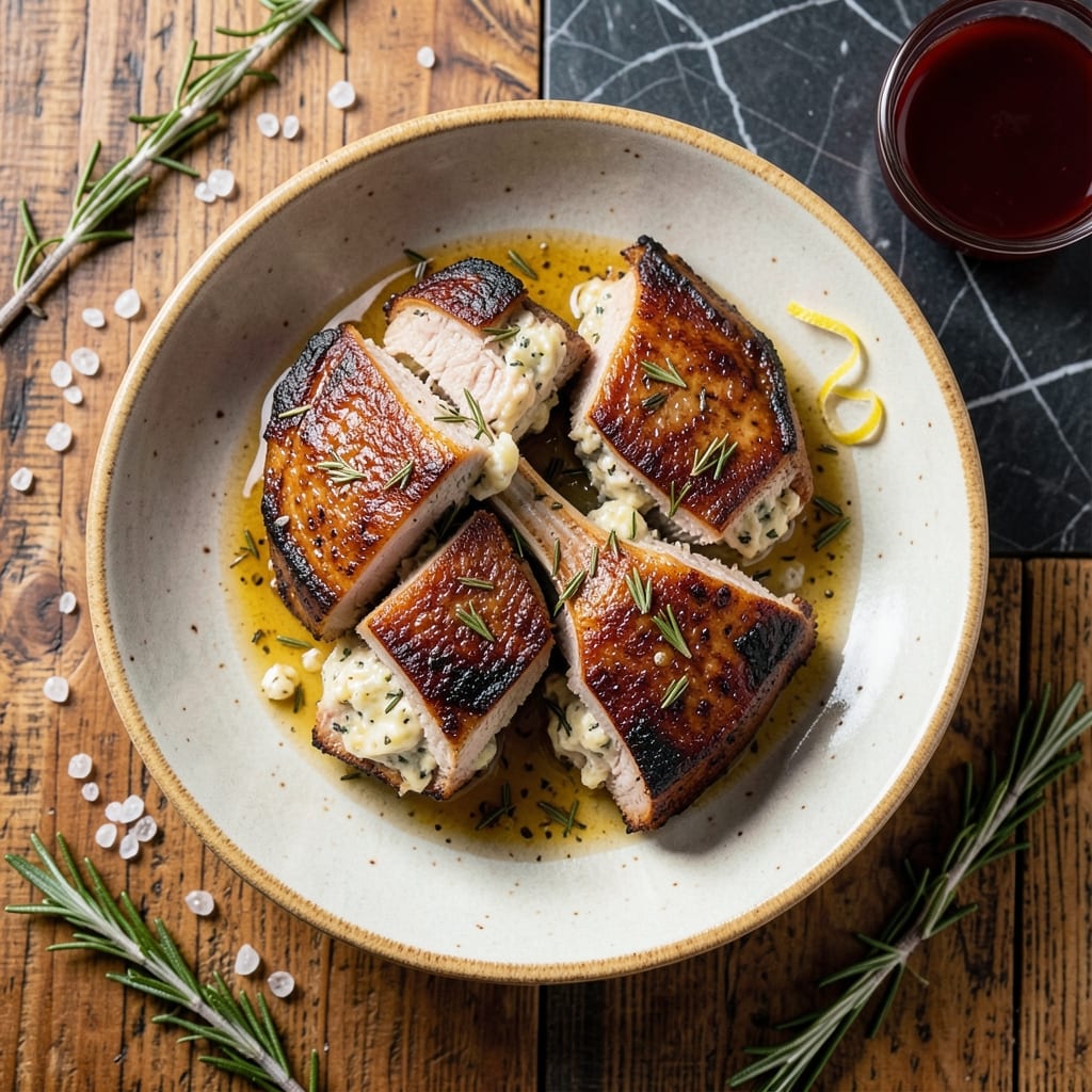 Best Stuffed Pork Chop Recipe Ever: Herb-Butter Stuffed Crust Meets Juicy Pink Heart
