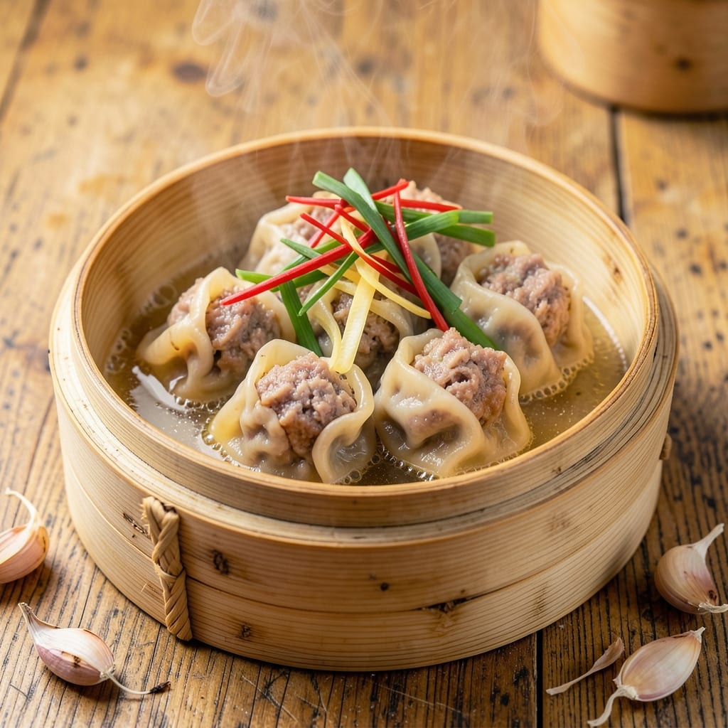 Boiled Pork Dumplings Recipe: Silky-Glazed Bites with Herbal Umami Depth