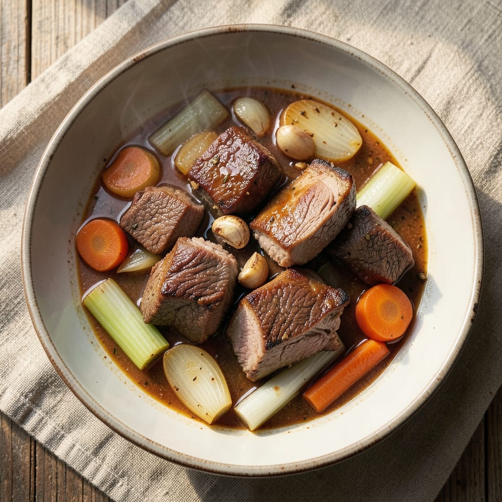 Beef and Pork Stew Recipe: Deep-Simmered Richness With Caramelized Onions
