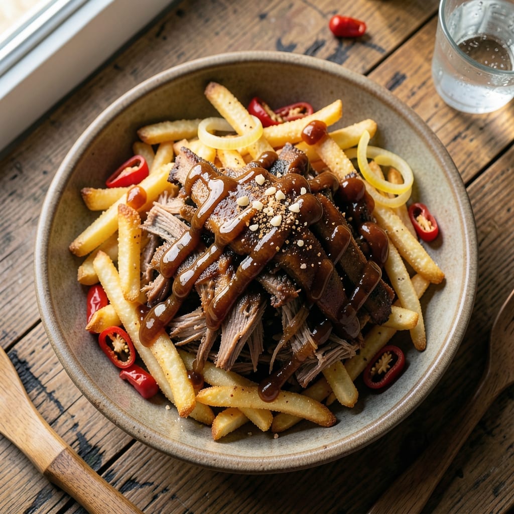 BBQ Pulled Pork Fries Recipe: Smoky-Sweet Crunch Meets Melty Cheese
