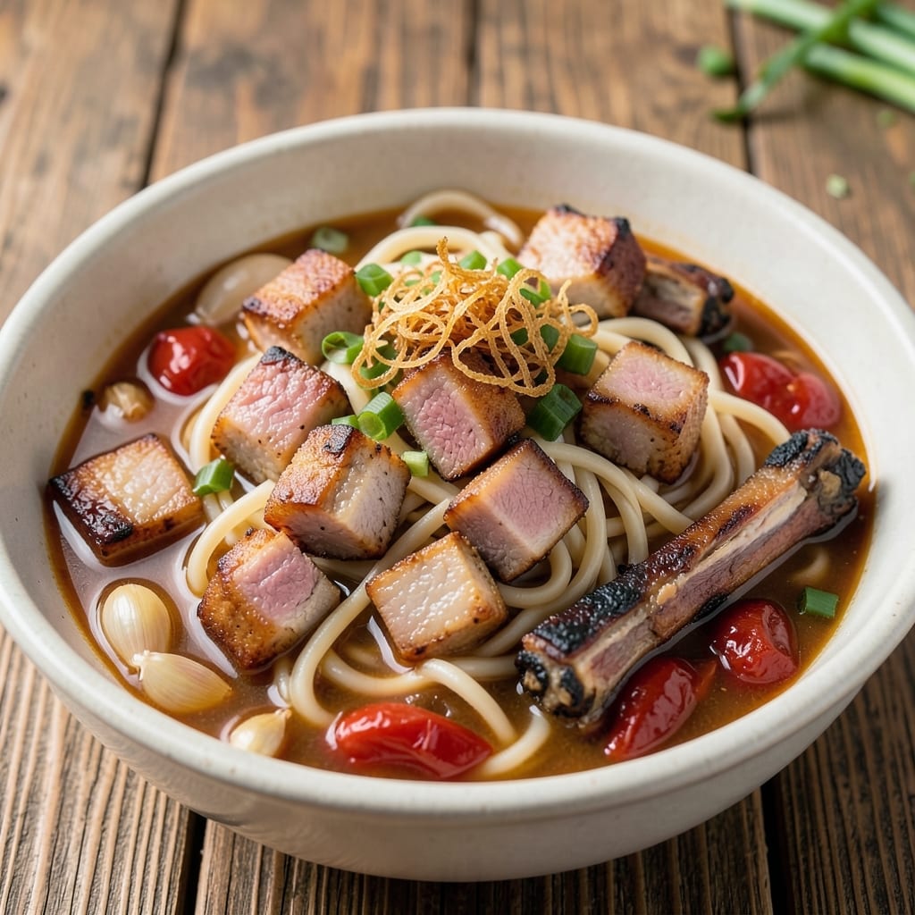 Batchoy Recipe With Pork: Filipino Noodle Soup With Crispy Pork Bites