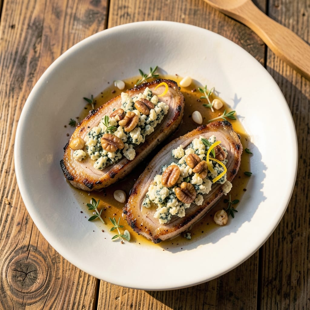 Blue Cheese Stuffed Pork Chops Recipe: Bold Crunch Meets Juicy Pink Centers