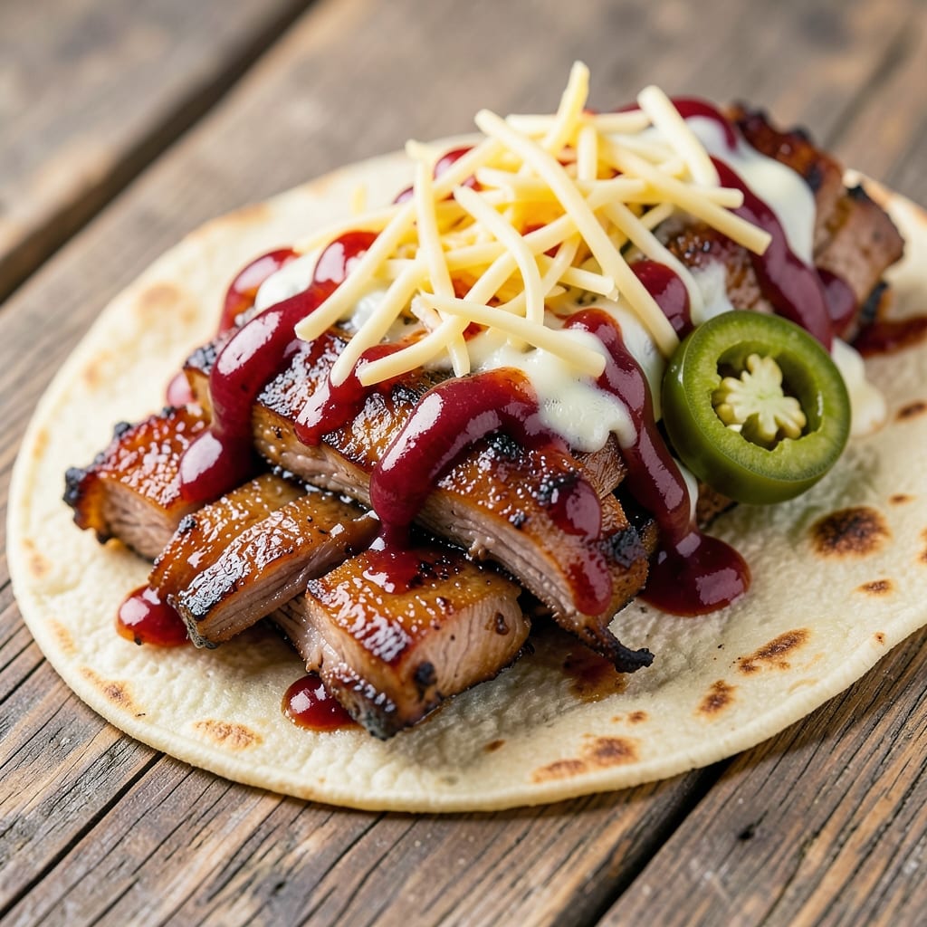 BBQ Pork Burritos Recipe: Smoky-Spiced Tortilla Wraps With Melted Cheese