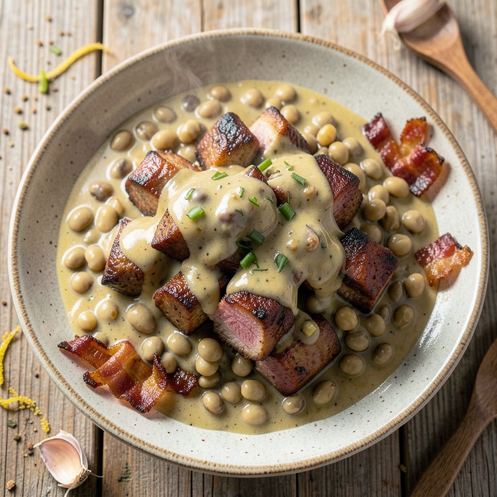 Black Eyed Peas With Pork Filipino Recipe: Silky Coconut-Curry Stew With Crispy Bacon Bites