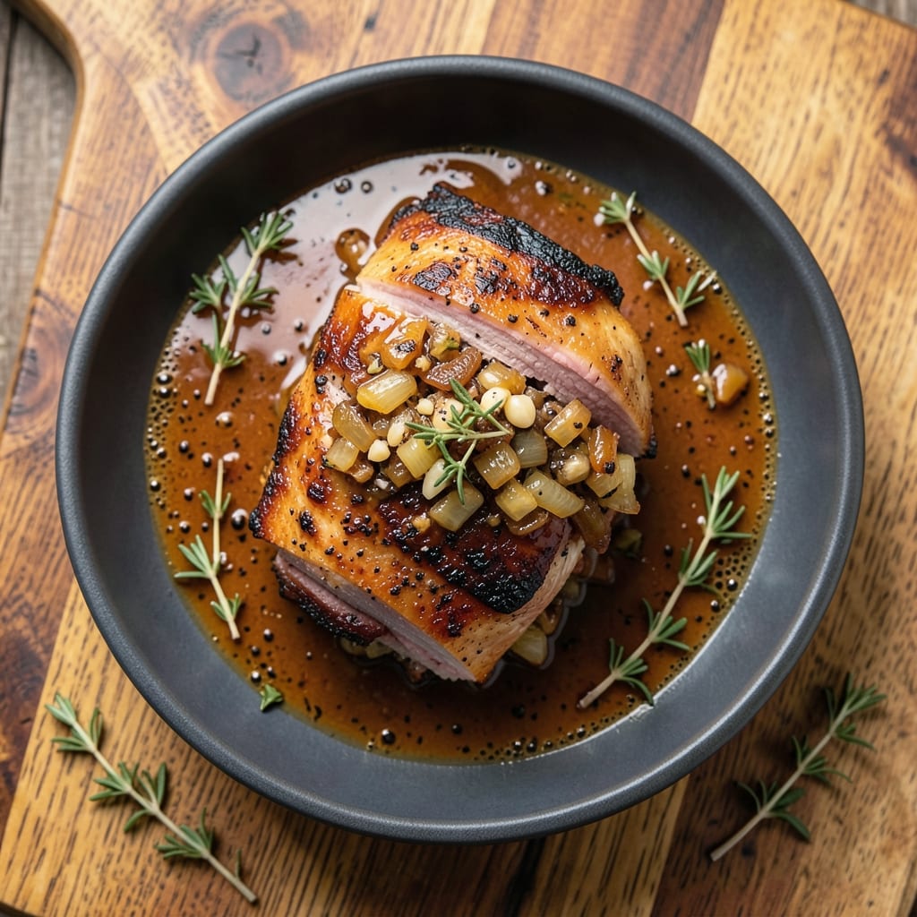 BBQ Stuffed Pork Tenderloin Recipe: Smoky Sweet Glaze That Caramelizes Edges to Sticky Perfection