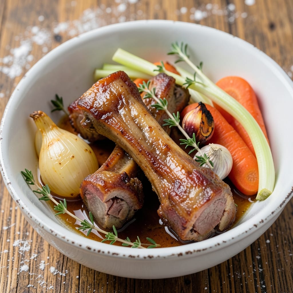 Boiled Pork Neck Bones Recipe: Umami-Rich Broth Base for Soups and Stews