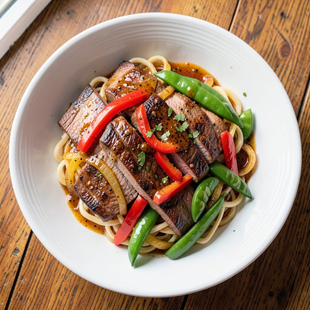 Beef and Pork Chop Suey Recipe: Wok-Tossed Crunch with Silky Noodles