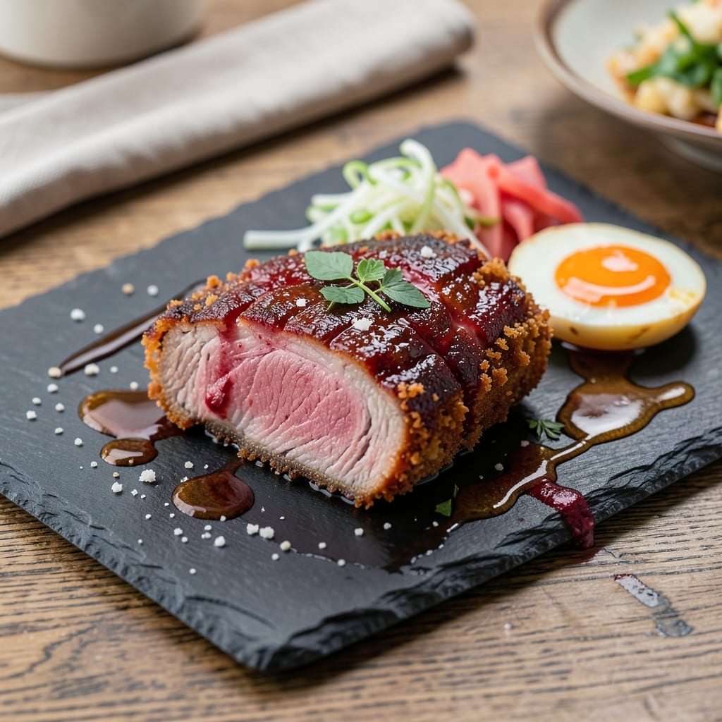 Bloodstained Pork Cutlet Recipe: Filipino Vinegar-Braised Crispy Edges