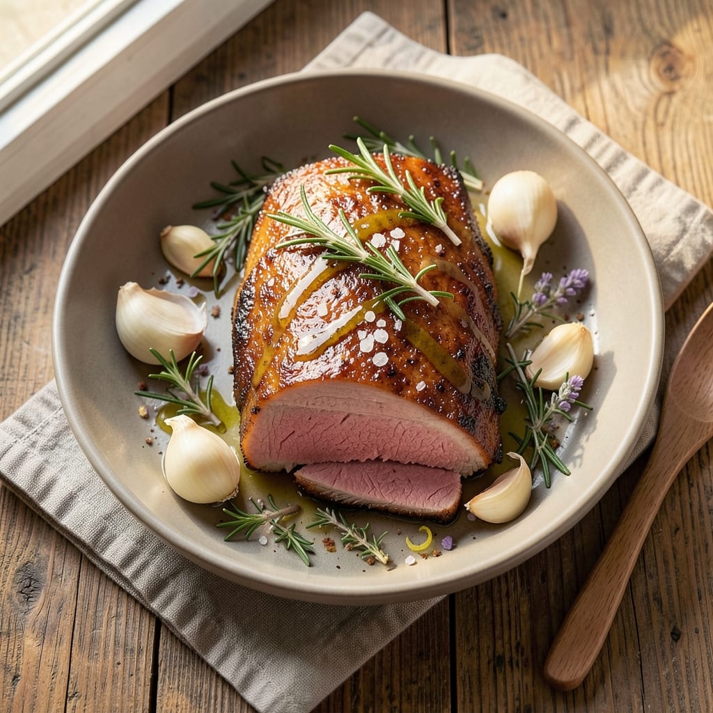 4-Lb Pork Loin Recipe: Garlic-Herb Roast With Perfect Doneness