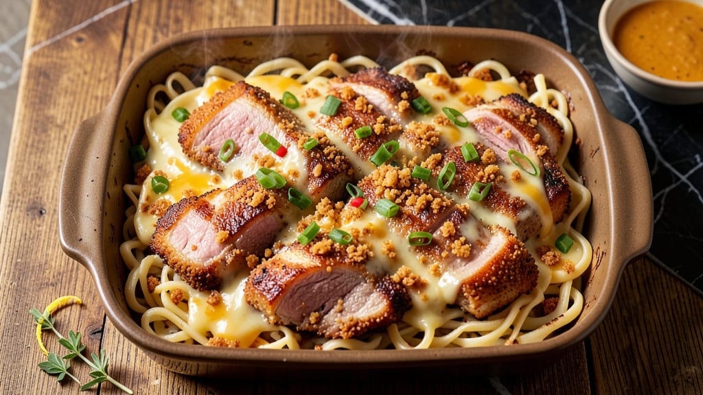 Cheesy Pork Chop Casserole Recipe: Bubbly Baked Comfort with Crispy Top