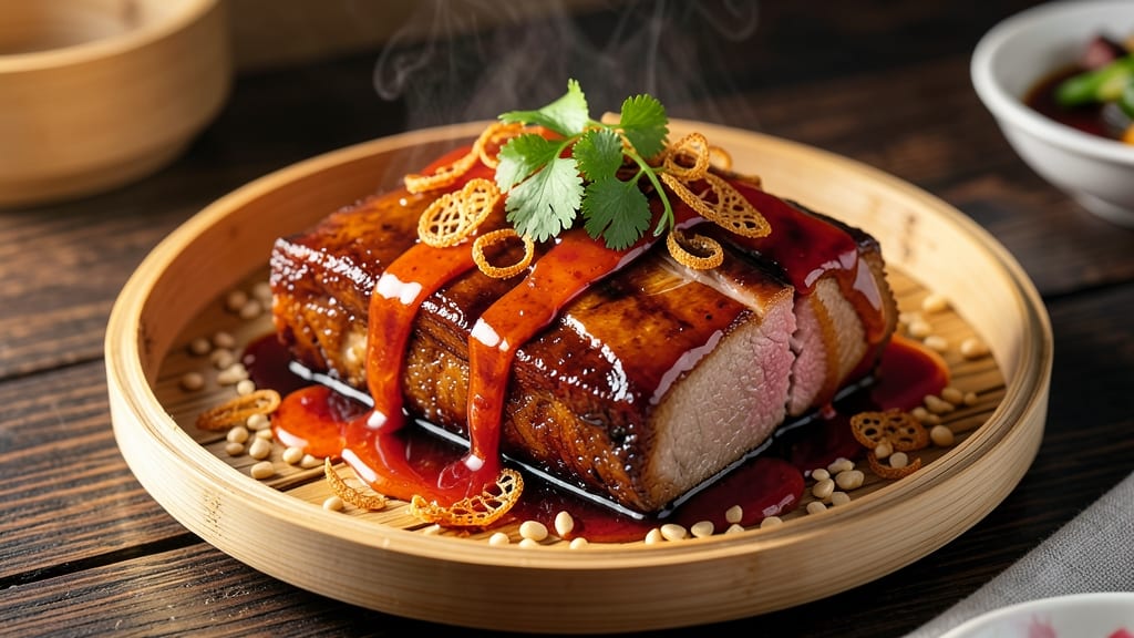 Chinese Style Barbecued Pork Recipe: Double-Fried Crisp With Soy-Kelp Depth