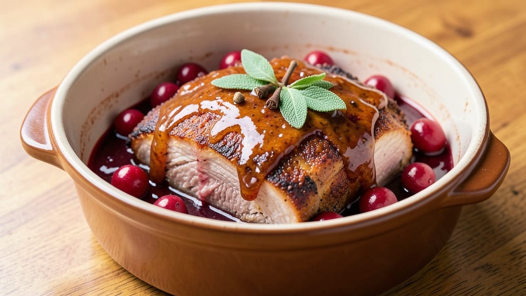 Cranberry Pork Roast Crock Pot Recipe: Sweet-Tart Glaze That Melts Into Meat