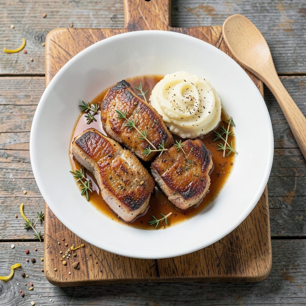 Blade Pork Chops Recipe: Apple Cider Braise with Crispy Edges