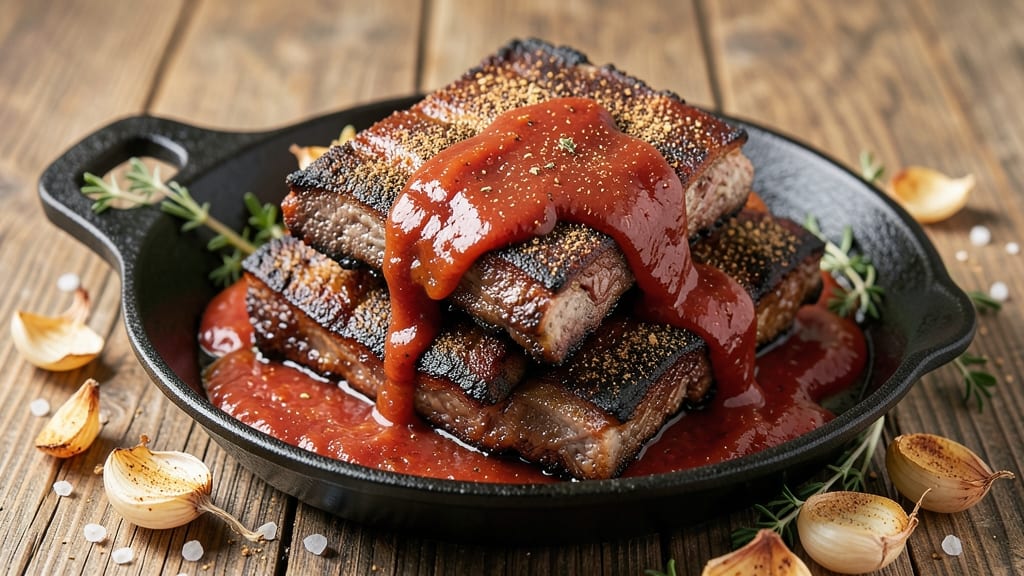 Country Style Pork Ribs Recipe Quick: Crispy Celery Crown Topping in 20 Minutes