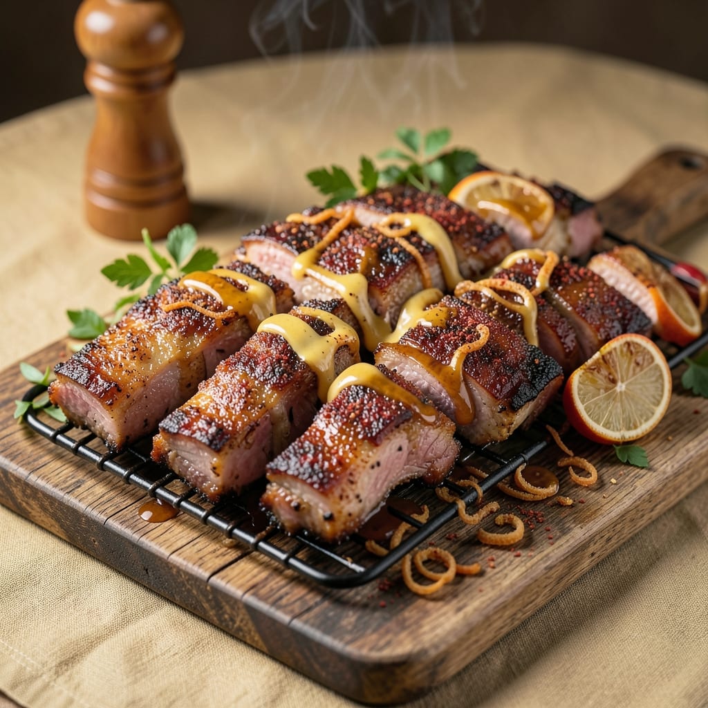 BBQ Rack of Pork Recipe: Smoky Apple Cider Glaze Locks in Juices