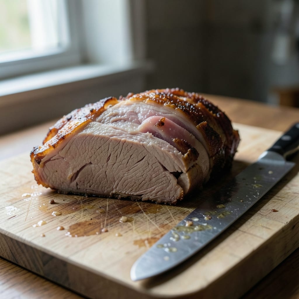 A roast that went wrong, dry and split