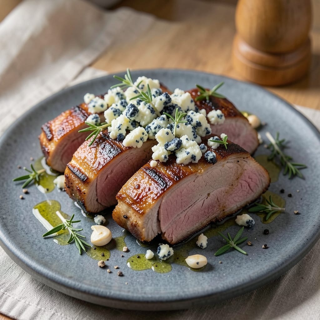 Blue Apron Pork Chops Recipe: Pan-Seared with Blue Cheese Butter Crunch