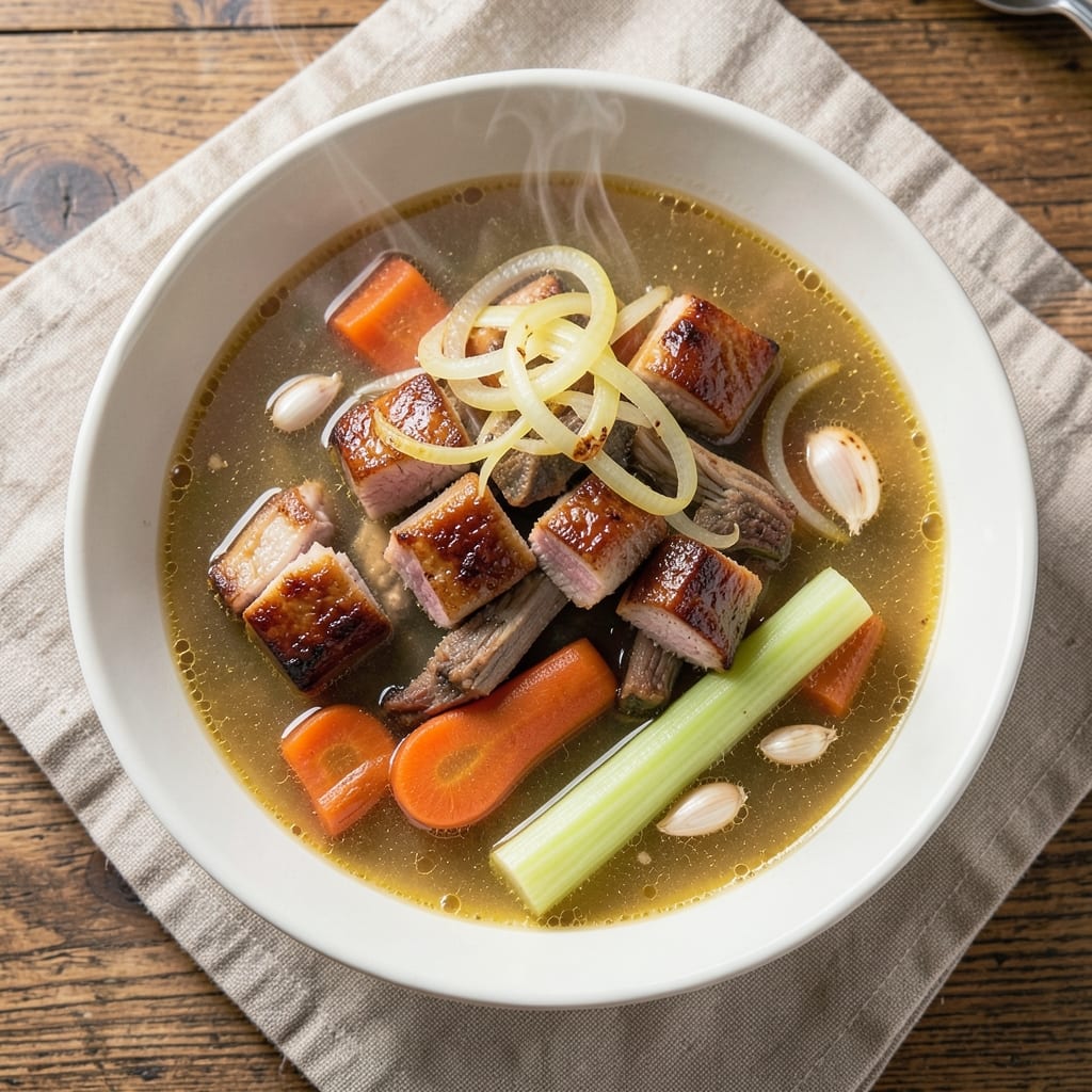 ABC Soup Recipe: Pork-Inspired Comfort with Crispy Edges