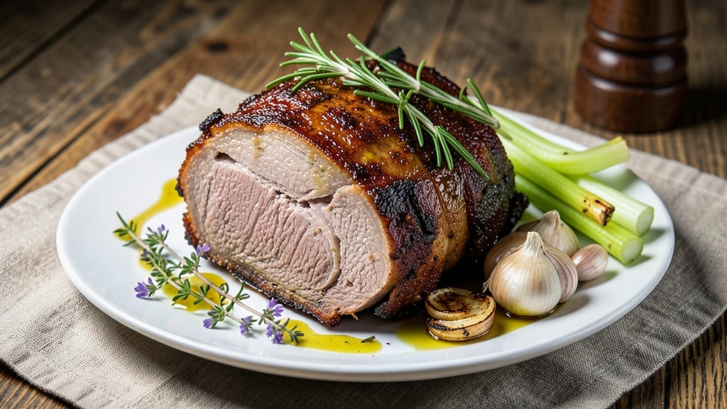 Boston Pork Roast Recipe Oven: Juicy Center With Crispy Celery Crown