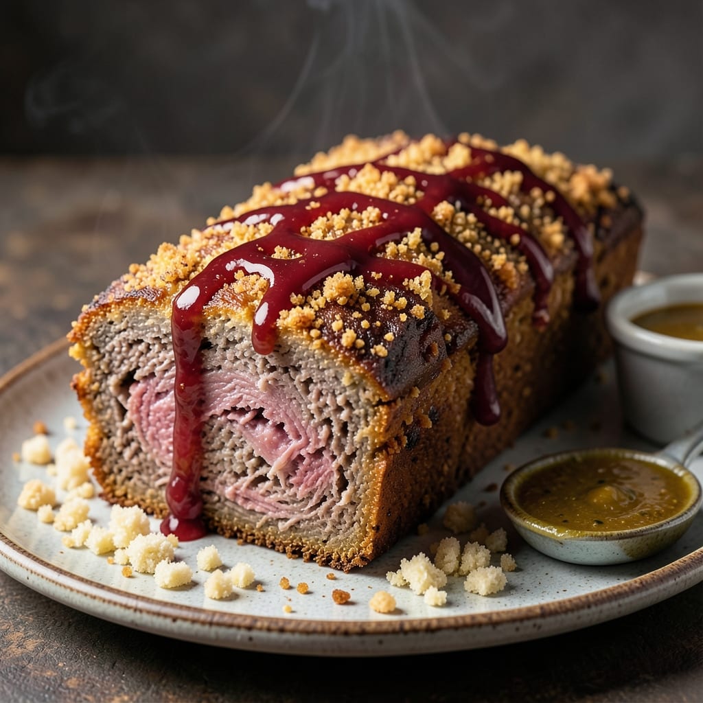Beef and Pork Meatloaf Recipe With Bread Crumbs: Crispy Crust, Juicy Dual-Meat Core