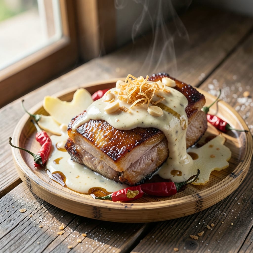 Bicol Express Pork Belly Recipe: Coconut Vinegar Glaze That Caramelizes Edges