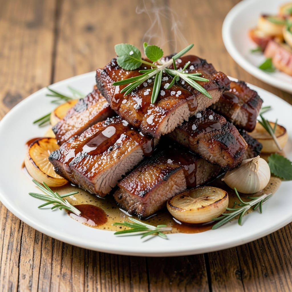 BBQ Pork Rib Tips Recipe: Oven-Braised Caramelized Crunch
