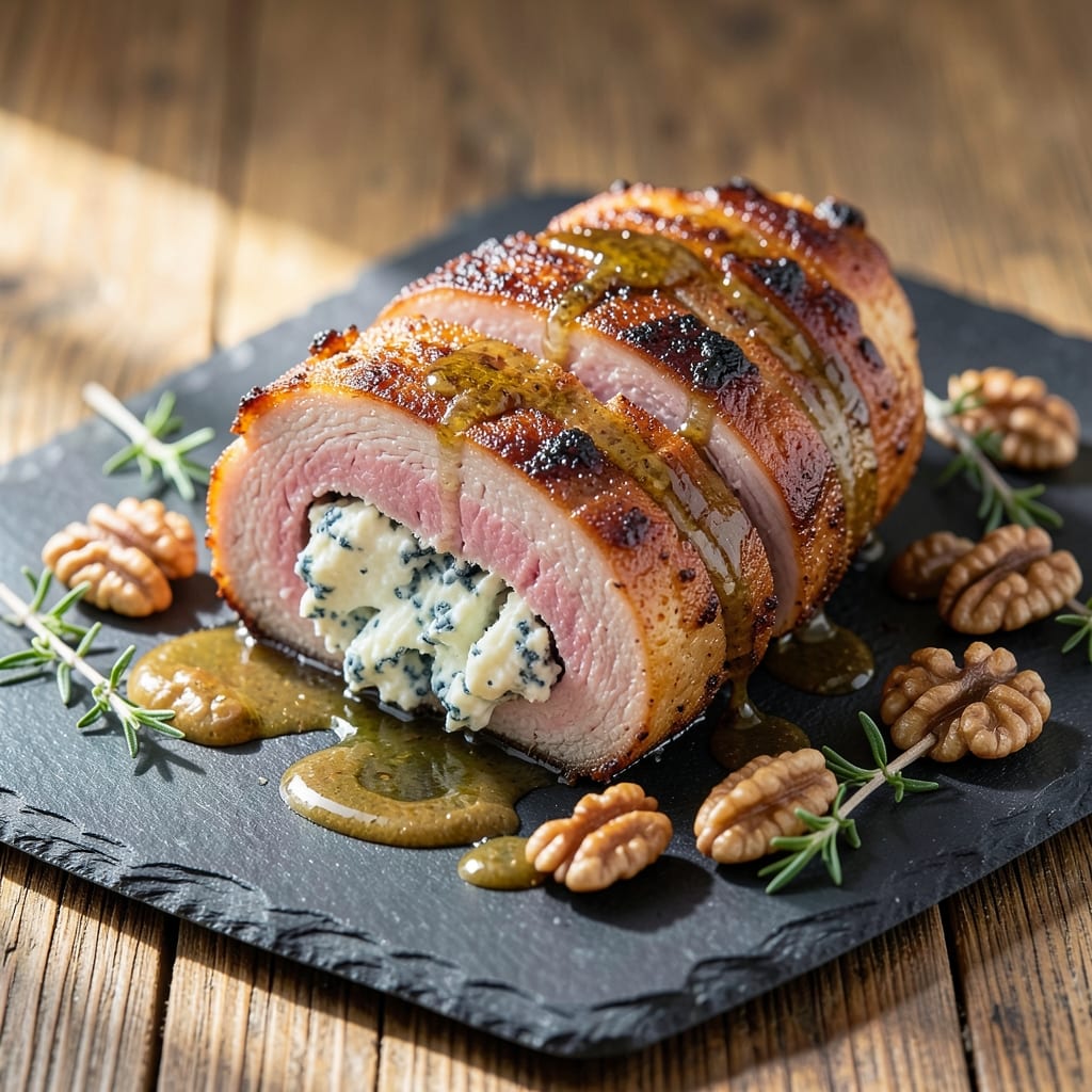 Blue Cheese Stuffed Pork Tenderloin Recipe: Bold Crunch and Creamy Surprise