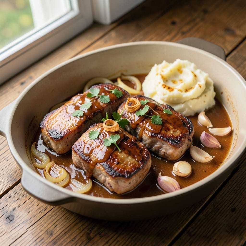 Beer-Braised Pork Chops Recipe: Malty Crust and Fork-Tender Meat
